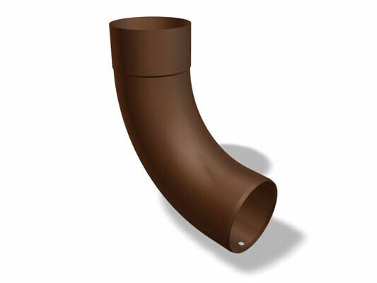 Kolano PREFA 85°, dostępne w rozmiarach Ø 60, 80, 100 i 120 mm, umożliwia wydajną i bezpieczną zmianę kierunku w systemach odprowadzających.