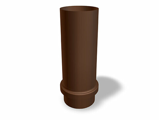 Złączka przesuwna PREFA, dostępna w rozmiarach Ø 80, 100 i 120 mm, służy do elastycznego i bezpiecznego łączenia rur systemu odpływowego.