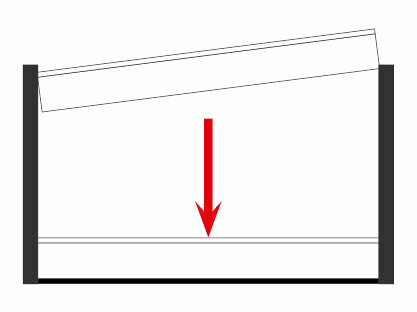 Ochrona przeciwpowodziowa PREFA, wprowadzenie innych belek zapory w prowadnicę profili podstawowych