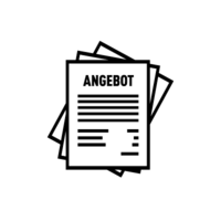 Clipart stosu papieru w formie oferty